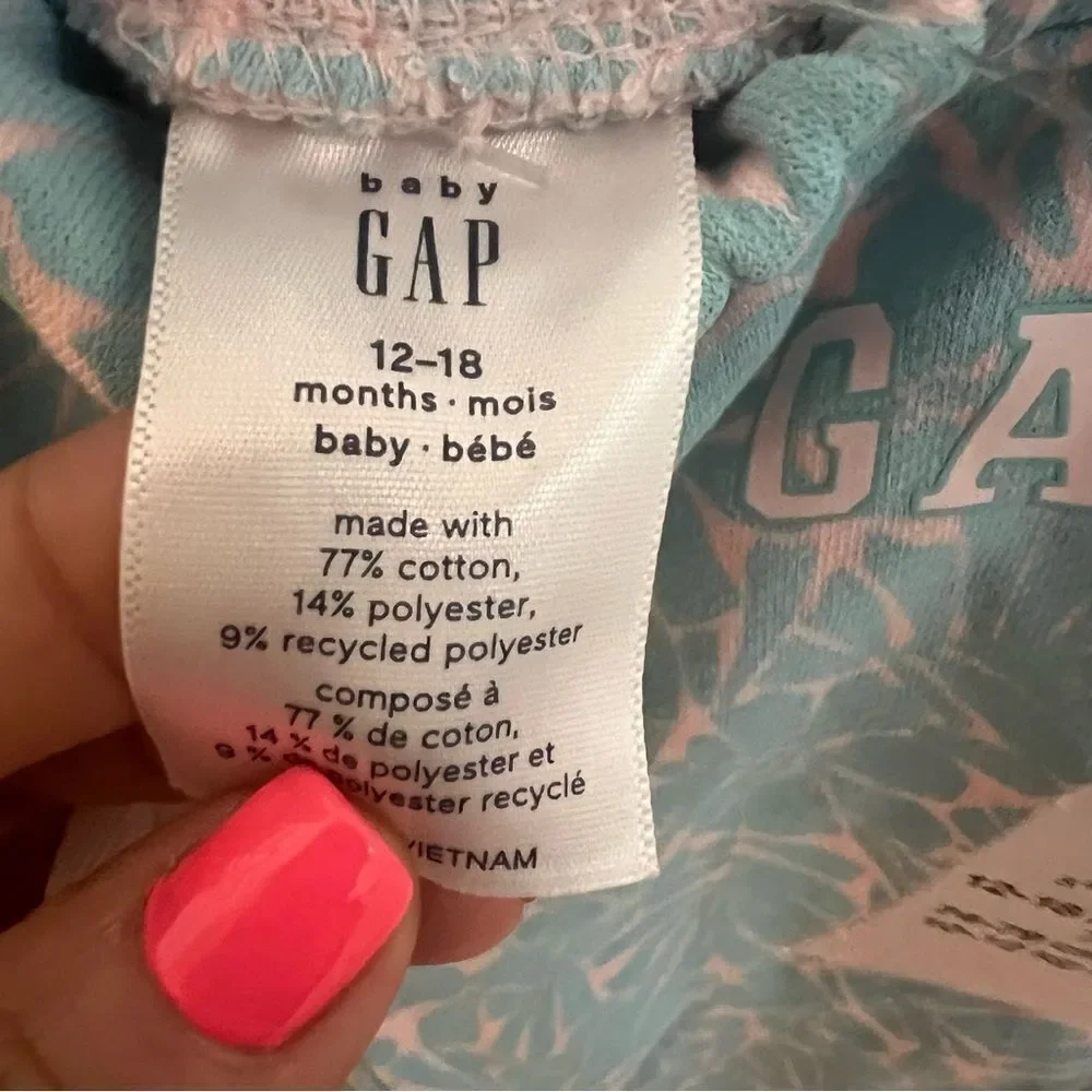 NWT baby gap sweatpants size 12-18 months girls with drawstring